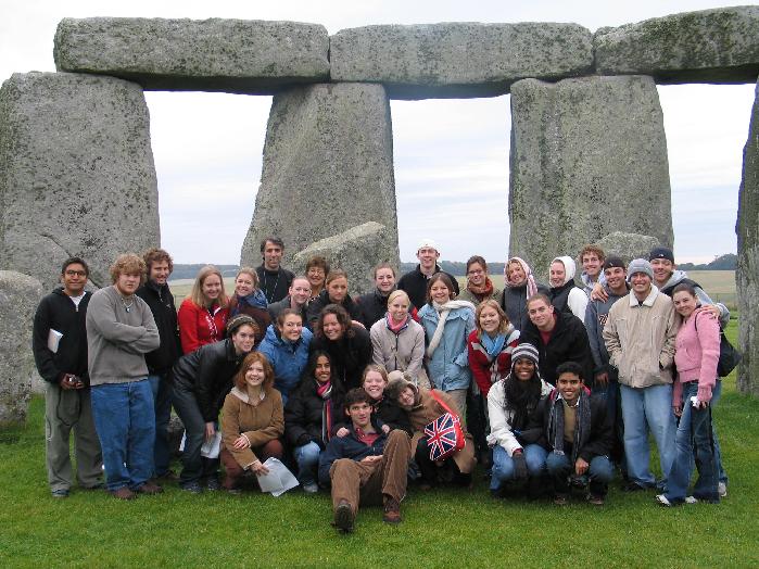 Ancient London: Class Photo at Stonehenge, 2004