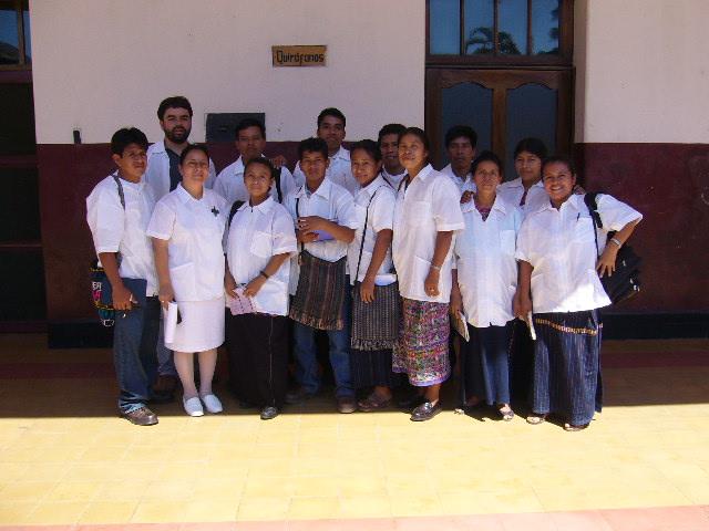 Community health workers in-hospital training. Mazatenango, Guatemala