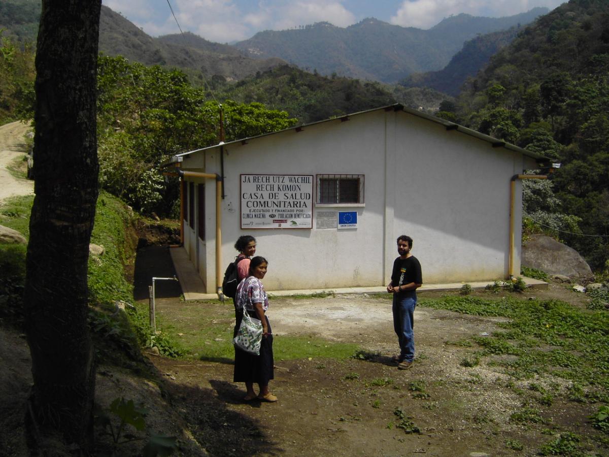 Community health house. San Miguelito, Guineales, Sololá