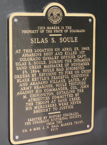 Silas Soule Plaque, Skyline Park, Denver (D. Saitta)